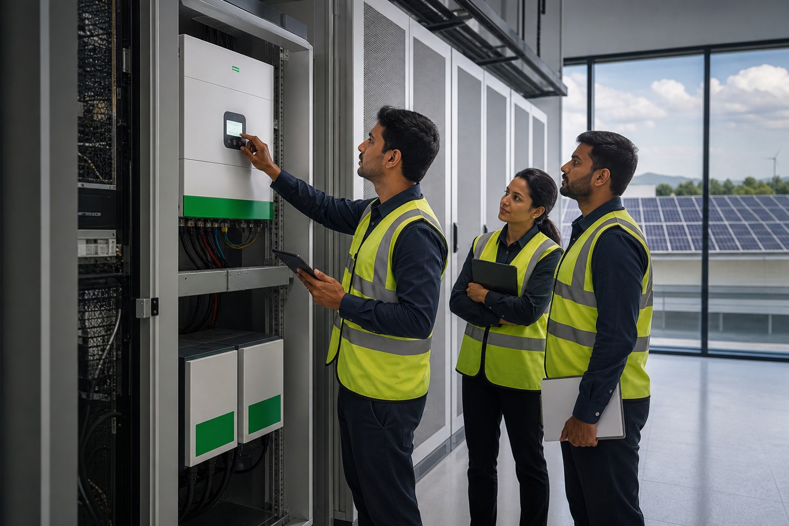 Talia Electronics team and renewable energy